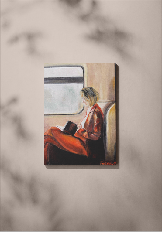Voyage au fil des mots - Peinture originale