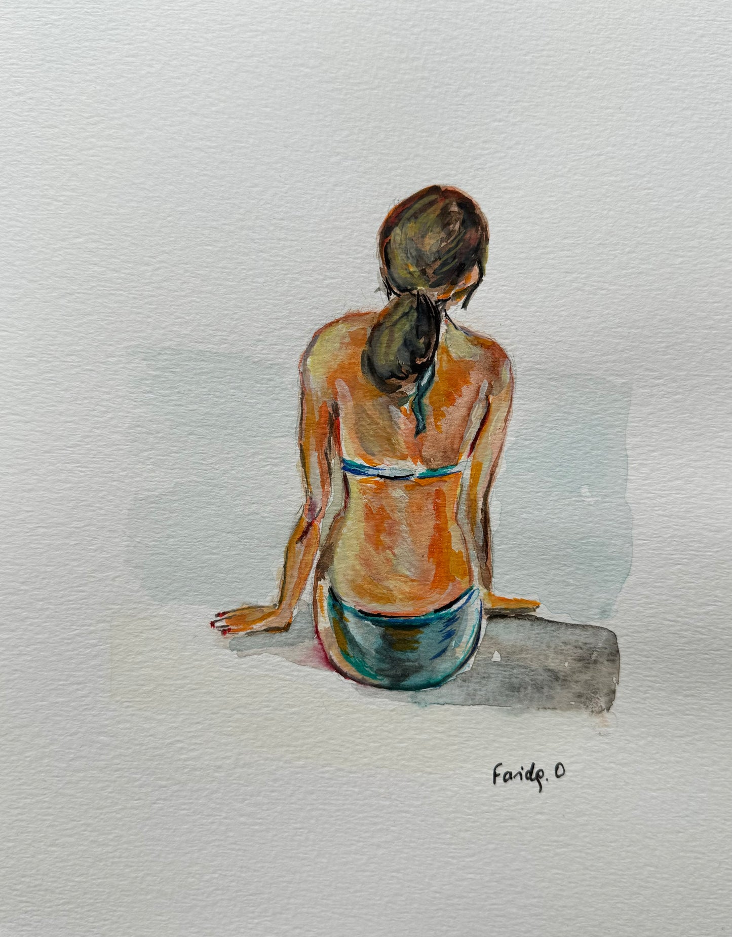 Rêverie Balnéaire - Peinture originale