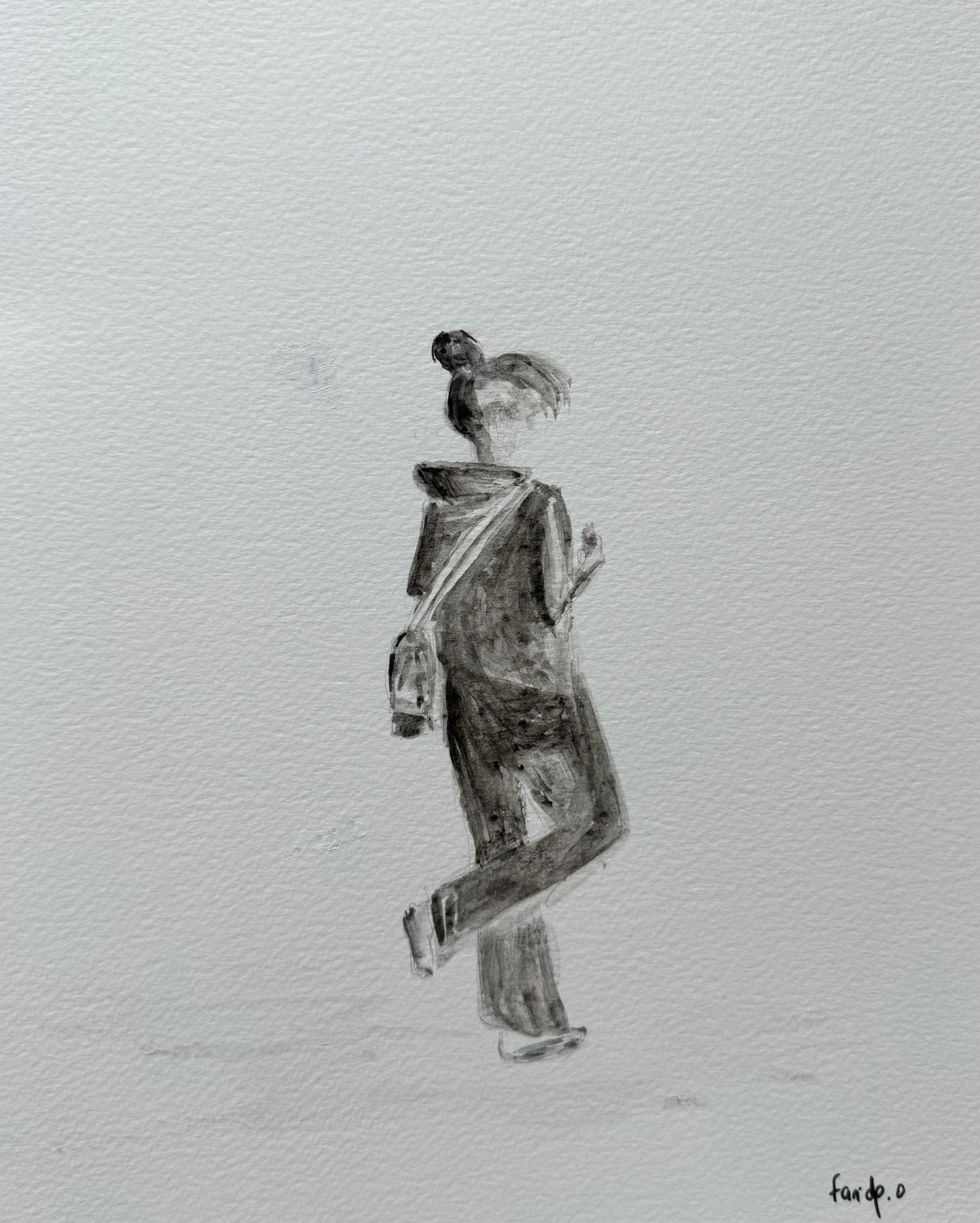 Jeune âme errante - Peinture originale