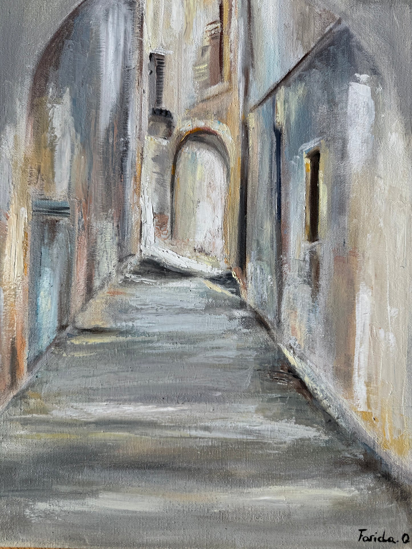 Chant des murs d'Alger - Peinture originale