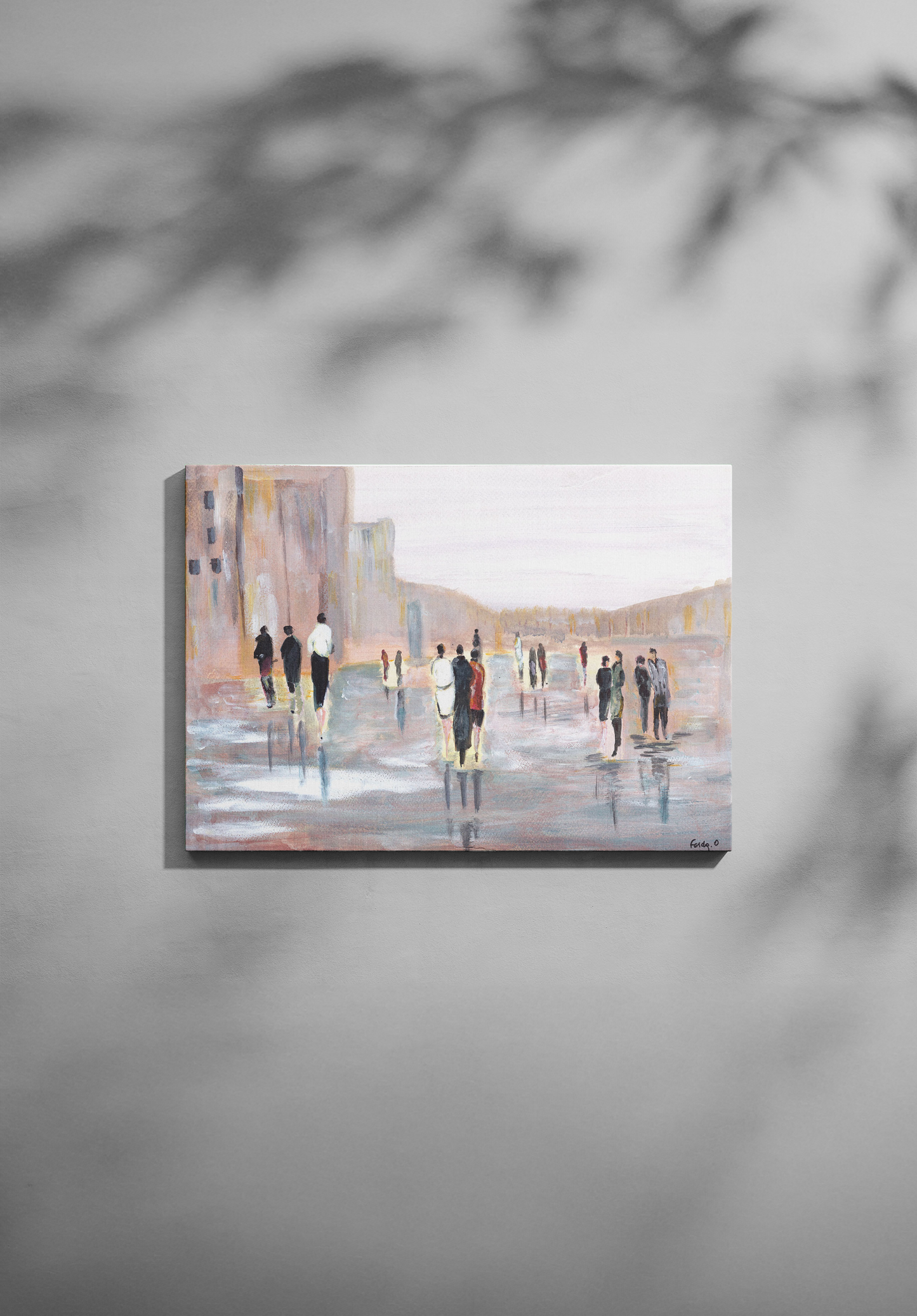 La place des silhouettes - Impression numérique