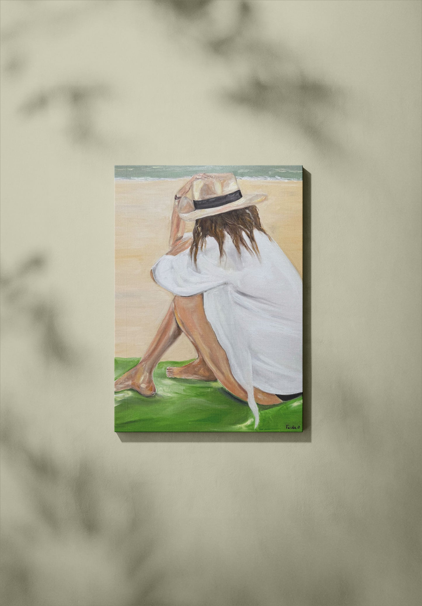 Panama et sable fin - Peinture originale