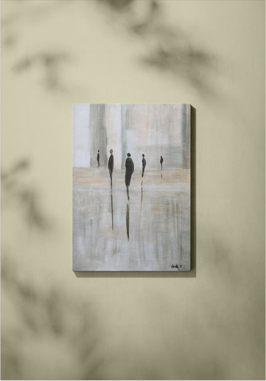 Silhouettes dans l'Aube - Impression numérique