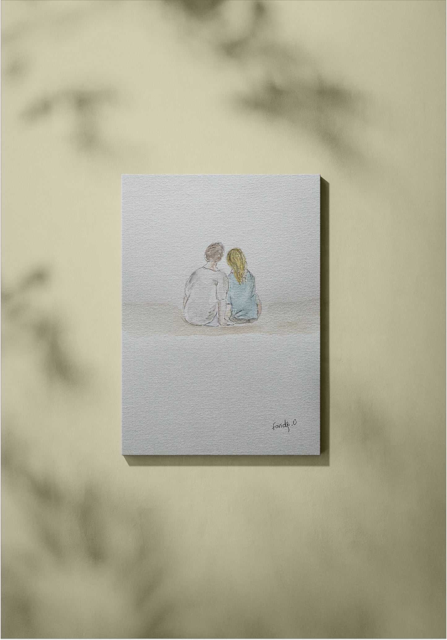 Petits confidents - Peinture originale