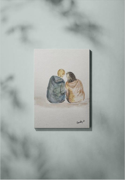 Complicité en Silence - Peinture originale