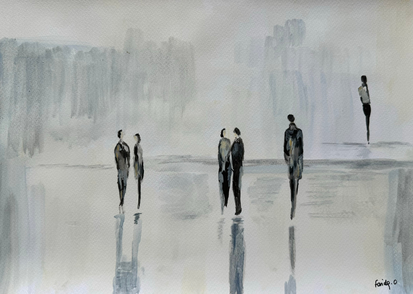 Présences éphémères - Peinture originale