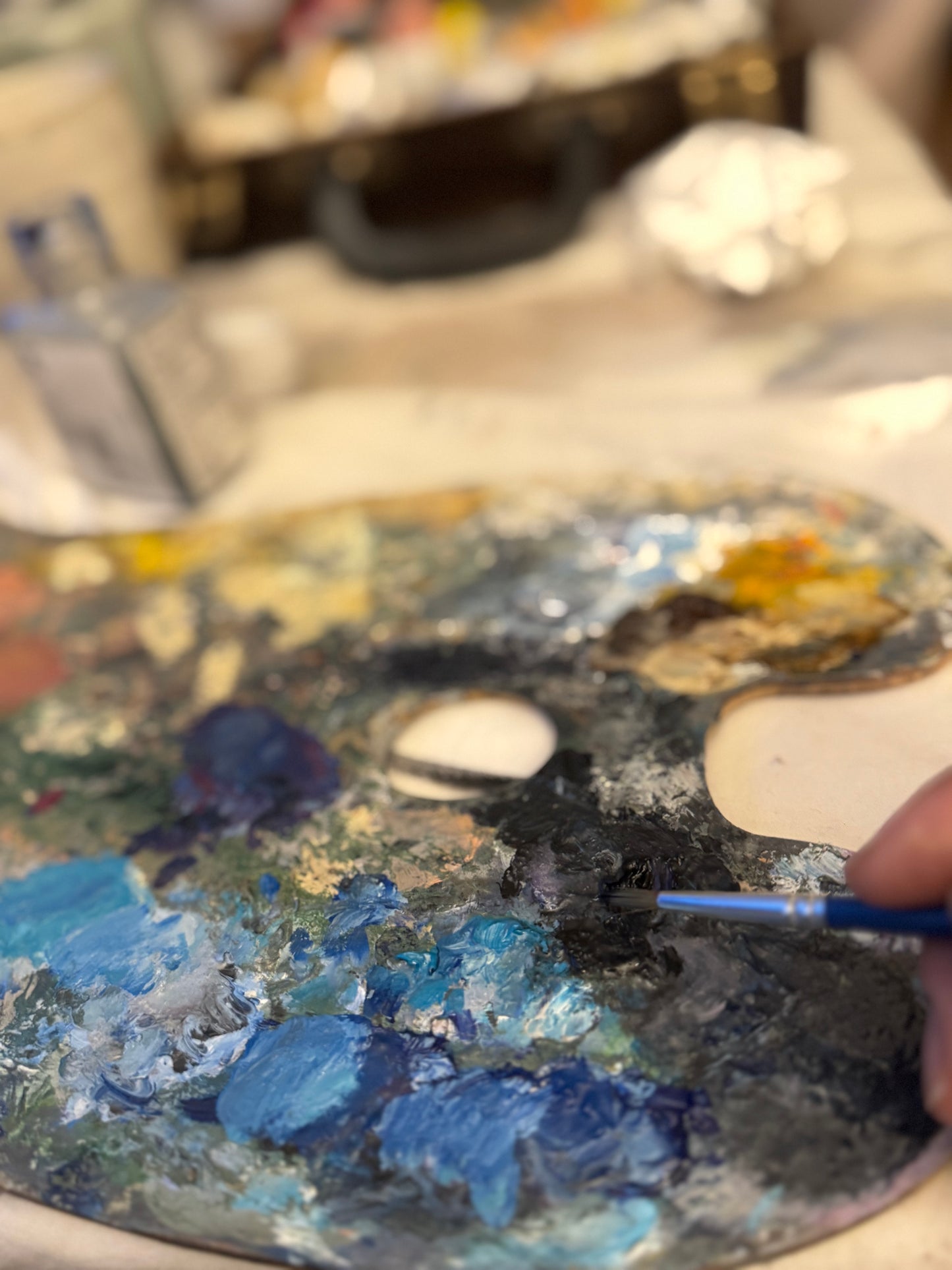 La table aux myrtilles - Peinture originale