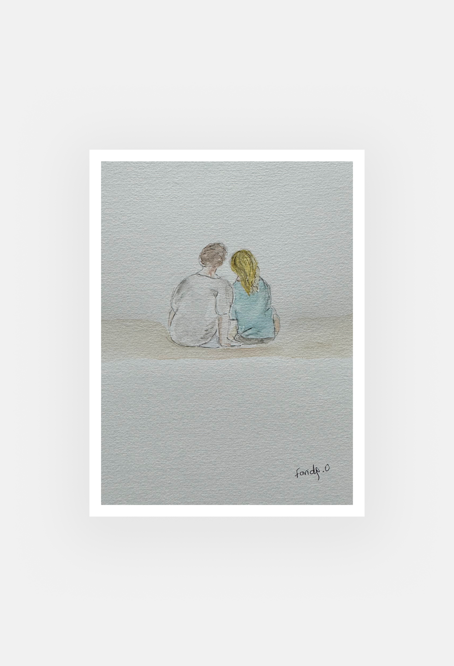 Petits confidents - Peinture originale