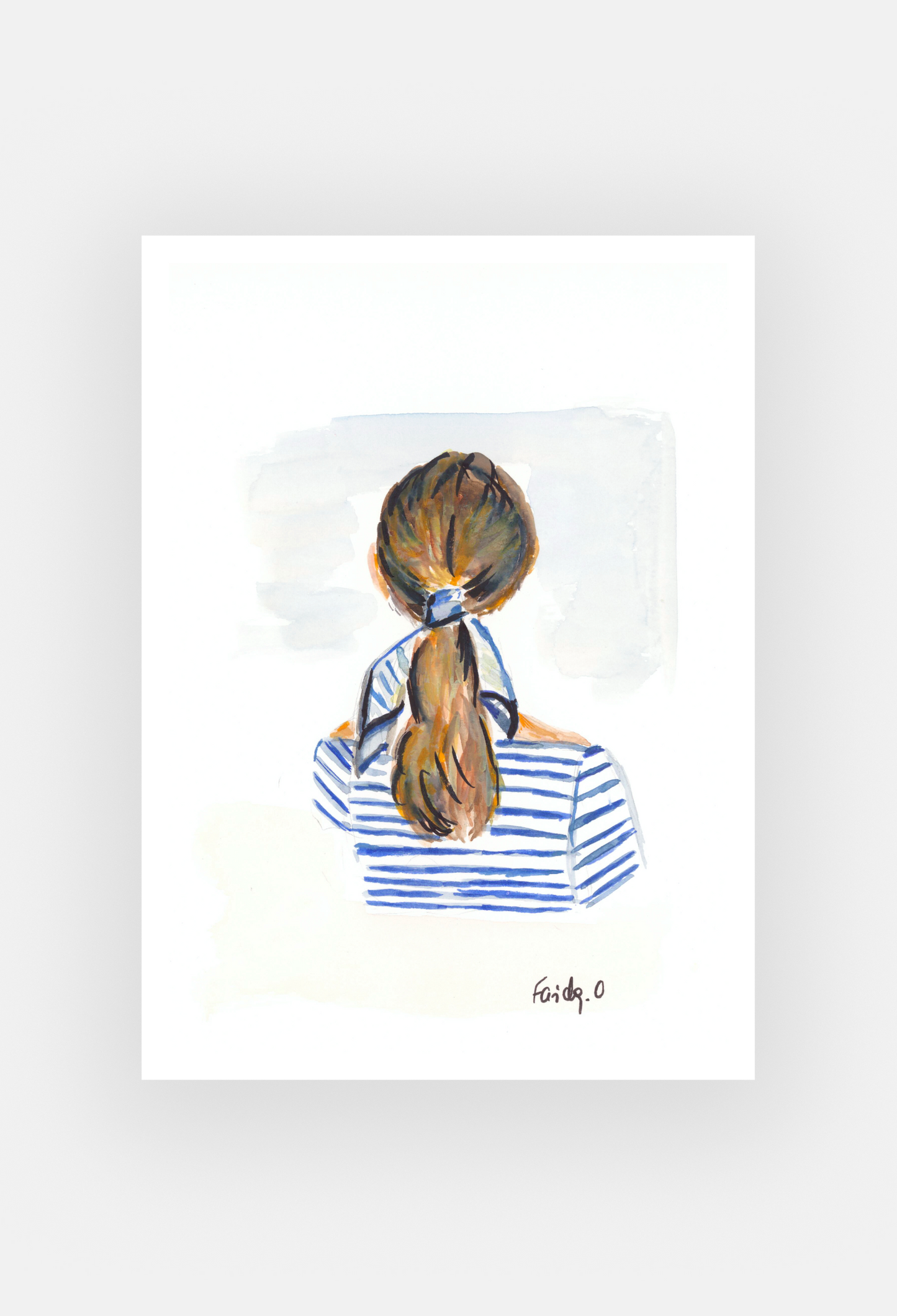 Rayures et rêveries - Peinture originale