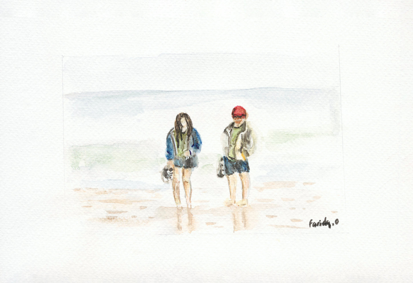 Stéphane et Mado - Peinture originale